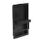 Alfi Brand Black Matte Stainless Steel Recessed Shelf / Toilet Paper Holder Niche ABTPNC88-BLA - alternate 3